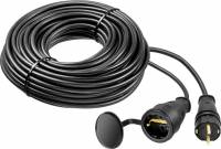 Зубр 55017-20 Удлинитель-шнур "КГ 325-Ш", 20 м, 4000 Вт, 1 гнездо, IP44, КГ 3х2,5 мм2