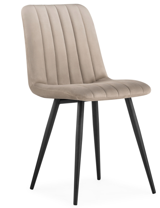 Woodville cтул на металлокаркасе "Дани" , бежевый / черный ,страна производства - Россия / 560289