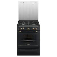Gefest газовая плита 6100-02 0183 | Ретро | Количество конфорок: 4 | Объем духовки: 52 л | Габариты (ВxШxГ): 85x60x60 см | Цвет: Черный | Global