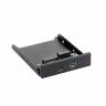 Планка USB на переднюю панель Exegate U3H-617, 3,5", 1*USB3.0+1*TypeC, черная, подсоед-е к мат. плат <EX280447RUS>