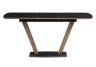 Woodville Стол на тумбе Перил Длина 120 -160 см x  Ширина 80 см x  Высота 75 см /черный мрамор / орех