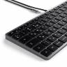Satechi Клавиатура Slim W1, USB-C, серый космос | клавиатура для планшета Apple iPad																