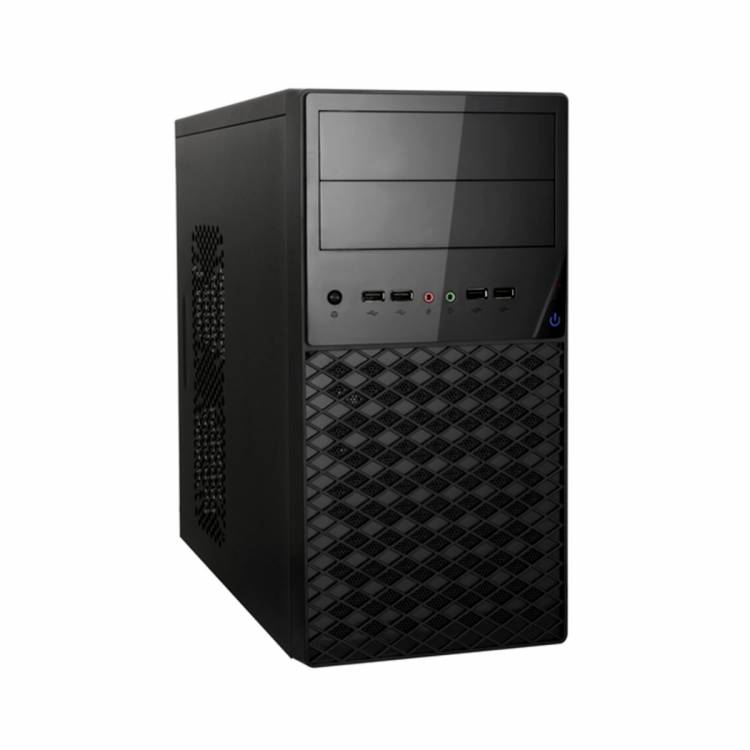 Корпус Minitower ExeGate BA-203U Black, mATX, <без БП>, 2*USB+1*USB3.0, Audio <EX284032RUS>