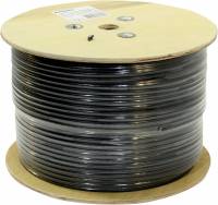 Кабель ExeGate FUTP4-C5e-CU-S24-OUT-PE-BK-305 FTP 4 пары кат.5e медь, 24AWG, экран, внешн., без троса, бухта 305м, черн., PE <EX256750RUS>