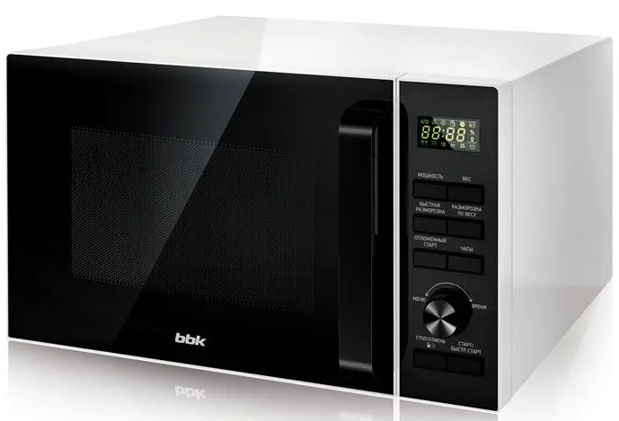 BBK Микроволновая печь 25MWS-970T/WB | Объем - 25 л | Мощность - 900 Вт | Global