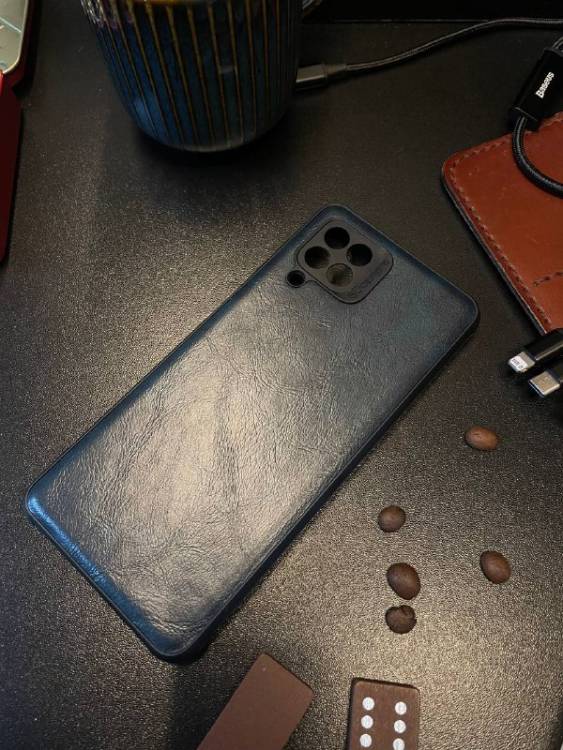 Силиконовый чехол под кожу для Samsung Galaxy M32 4G, Синий