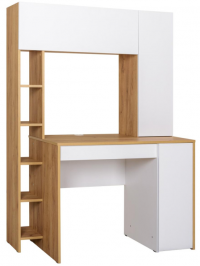 Woodville Письменный стол "Комфорт" дуб | белая аляска | Ширина - 60,2; Высота - 165,4; Длина - 116,7 см