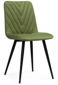 Woodville Стул на металлокаркасе "Ральф" зеленый | Ширина - 44; Глубина - 53; Высота - 83 см