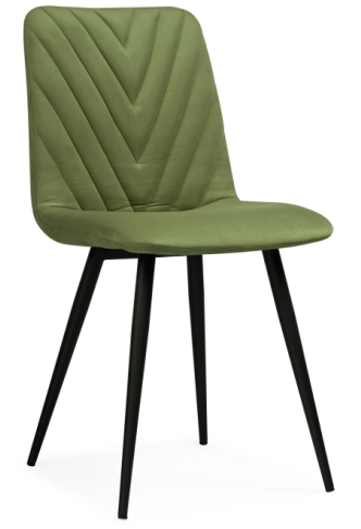 Woodville Стул на металлокаркасе "Ральф" зеленый | Ширина - 44; Глубина - 53; Высота - 83 см