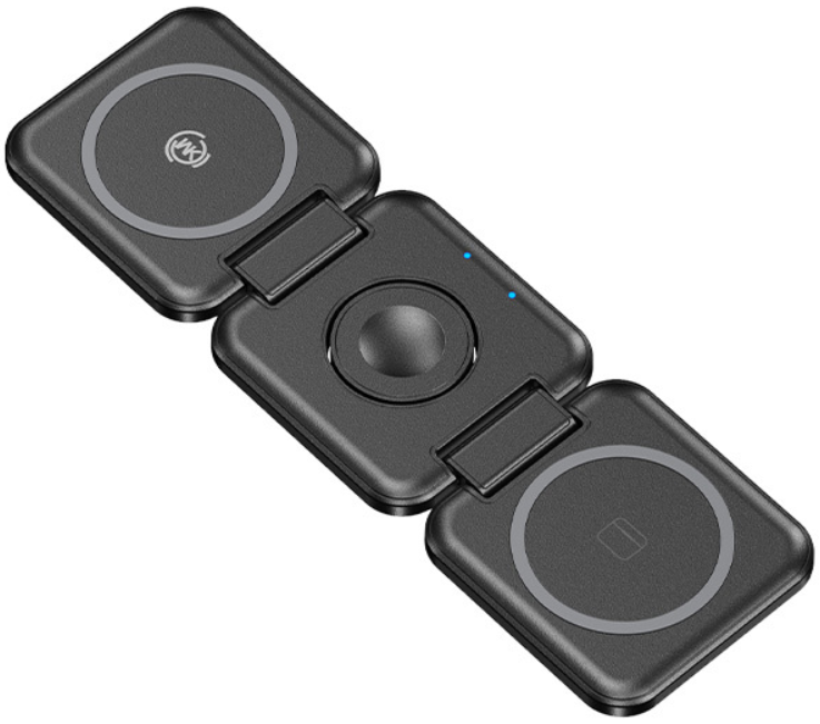 Wekome WP-U174 Беспроводное магнитное складное зарядное устройство 3 в 1 | 3А | black, JOYA 