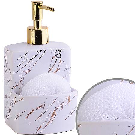 30617 Диспенсер для мыла механический MAYER & BOCH, 380 мл, белый