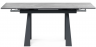 Woodville Стол "Бэйнбрук" серый мрамор | Ширина: 80 Высота - 76; Длина в разложенном виде - 180; Длина - 120см