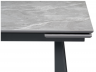 Woodville Стол "Бэйнбрук" серый мрамор | Ширина: 80 Высота - 76; Длина в разложенном виде - 180; Длина - 120см