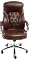 Woodville Компьютерное кресло Rich | Максимальная нагрузка - 130 кг | Материал обивки - Экокожа | Цвет: Коричневый