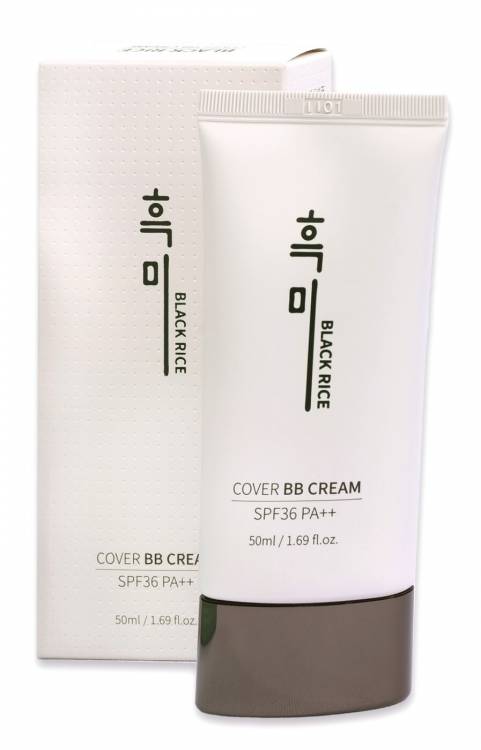 BB крем с экстрактом черного риса Black Rice Cover BB Cream SPF36 PA++ / Black Rice ВВ крем Cover BB Cream, 21тон, 50 мл