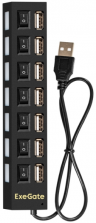 USB-Хаб (концентратор) 7-в-1 ExeGate DUB-72SW