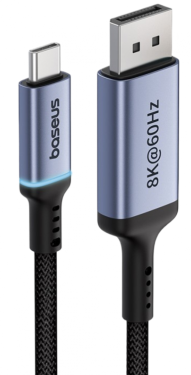 Baseus Адаптер High Definition Series | Цвет: Черный | Длина кабеля: 2м | Входной порт: Type-c | Порт выхода: DP