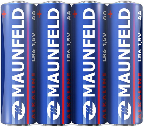 Батарейка Maunfeld Alkaline AA (LR6) MBLR6-SR40 | Элемент:щелочной/алкалиновый(LR), Напряжение:1.5 В, 4 штук | Global