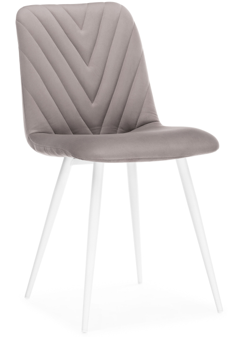 Woodville Стул на металлокаркасе "Ральф" латте | белый | Ширина - 44; Глубина - 53; Высота - 83 см