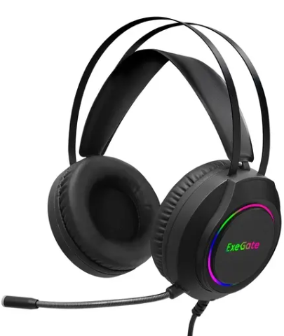 Проводная гарнитура ExeGate Cosmos HS-702GL черный