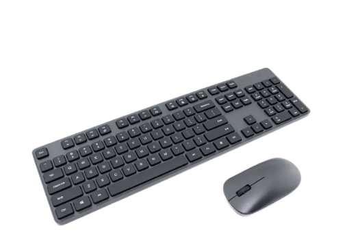 Xiaomi комплект Mi Wireless Combo, беспроводная клавиатура + мышь для настольного компьютера, цвет: черный