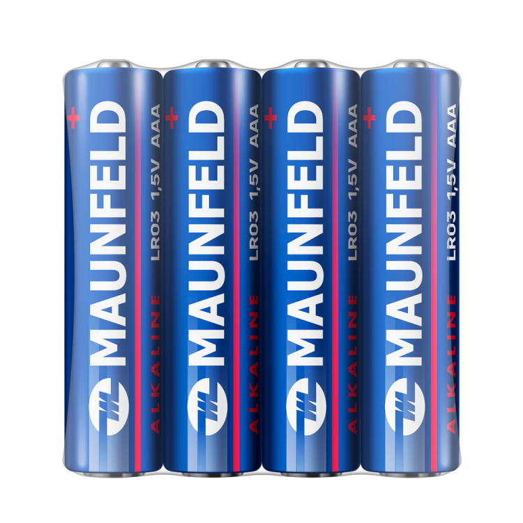 Батарейка Maunfeld Alkaline ААА (LR03) MBLR03-SR40 | Элемент:щелочной/алкалиновый(LR), Напряжение:1.5 В, 4 штук | Global