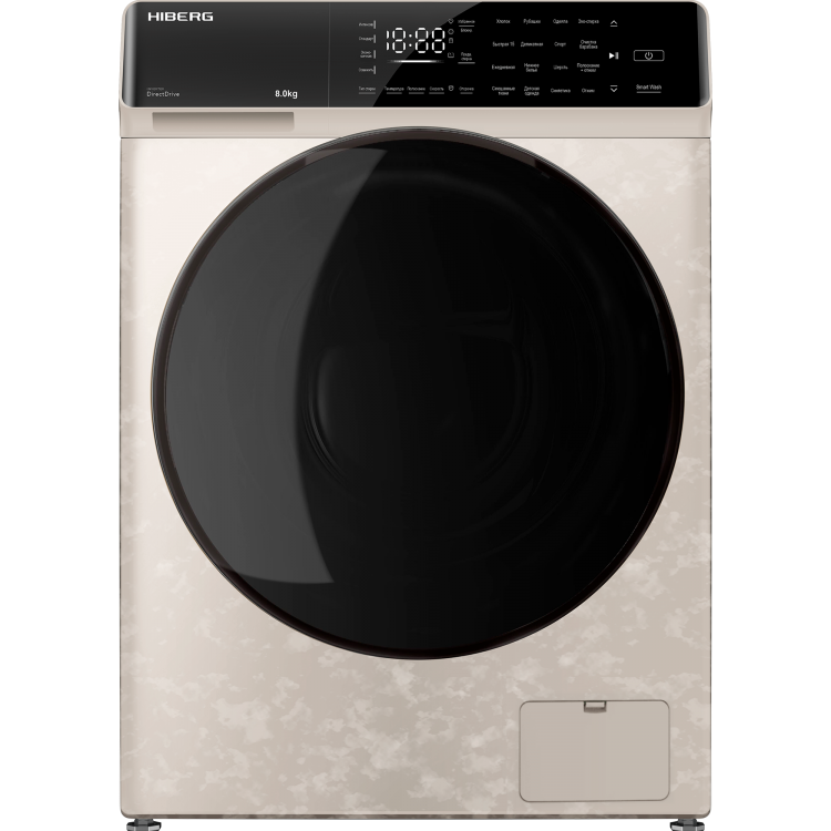 HIBERG i-DDQ9 - 812 Ym стиральная машина , загрузка - 8 кг , скорость отжима - 1200 об./мин. , количество программ - 16 , 59см*60см*85см.