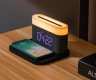 Ночник с беспроводной зарядкой и будильником Xiaomi VFZ Led Lamp Wireless Charger Black (C-WCLL-C02), JOYA