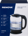 Чайник электрический Renova KT17G-05B | Объем: 1.7 л, мощность: 2200 Вт, количество температурных режимов 1 | Global