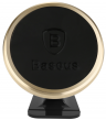 Автомобильный держатель BASEUS 360-degree Rotation, магнитный, золотой, на клею SUGENT-NT0V