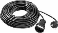 Зубр 55023-20 Удлинитель-шнур "ПВС 207-Ш", 20 м, 2200 Вт, 1 гнездо, ПВС 2х0,75 мм2