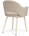 Woodville Стул на металлокаркасе "Апри" микровелюр / бежевый глянец | Ширина - 57; Глубина - 57; Высота - 81 см