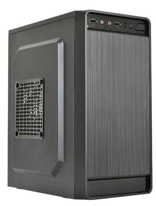 Корпус Minitower ExeGate BAA-108 Black, mATX, <AAA450, 80mm>, 2*USB, Audio <EX283124RUS> 283124