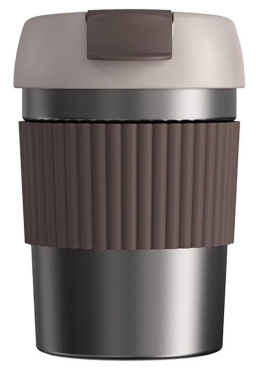 Xiaomi Термокружка 360ml Kiss Kiss Fish Rainbow Vacuum Coffee Tumbler Mini,  Brown Silver