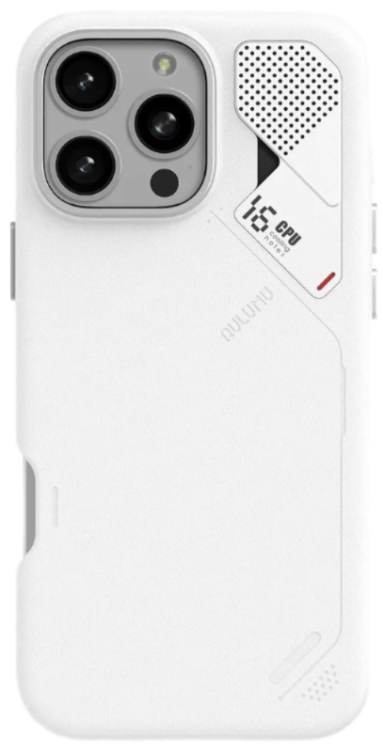 Aulumu A16 Чехол для iPhone 16 Pro, Vegan Leather совместим с MagSafe, белый