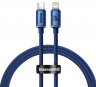 Кабель USB-C BASEUS Crystal Shine Series Fast Charging, Type-C - Lightning, 20W, 2м, CAJY000303