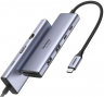 Ugreen  Конвертер CM498 (15531) USB-C To HDMI+2*USB 3.2 A+ USB-C 3.2+SD/TF+PD Converter. Цвет: серый