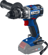 Зубр DB-201 Дрель-шуруповерт, 20В без АКБ, в коробке, Профессионал