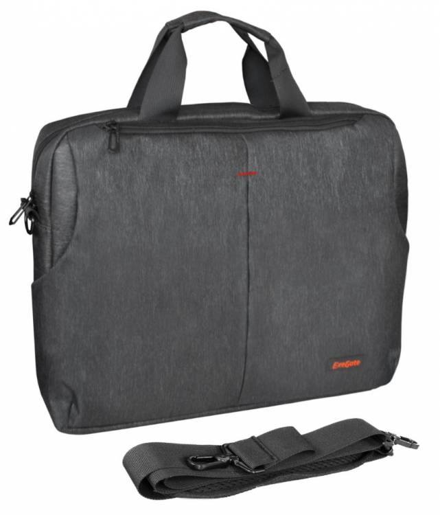 Сумка ExeGate BusinessPro EСС-012 Black, water resistant, черная, водоотталкивающий полиэстер, 15.6" <EX283433RUS>