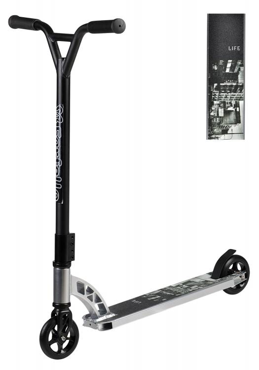 Farfello Самокат трюковой X-ST60 (4) (колёса 110 мм, алюм. обод, стальной Y-руль) Ночной город/Night city 6961136047755