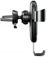 Автомобильный держатель BASEUS Air Outlet, с беспроводной зарядкой, 2A, 10W, тусклый, на воздуховод WXYL-B0A