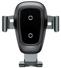 Автомобильный держатель BASEUS Air Outlet, с беспроводной зарядкой, 2A, 10W, тусклый, на воздуховод WXYL-B0A