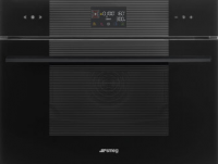 Smeg комбинированный духовой шкаф с микроволновой печью | Серия: Victoria | Антрацит | Ширина: 60 см | Высота ниши: 45 см | Дополнительные функции: СВЧ 