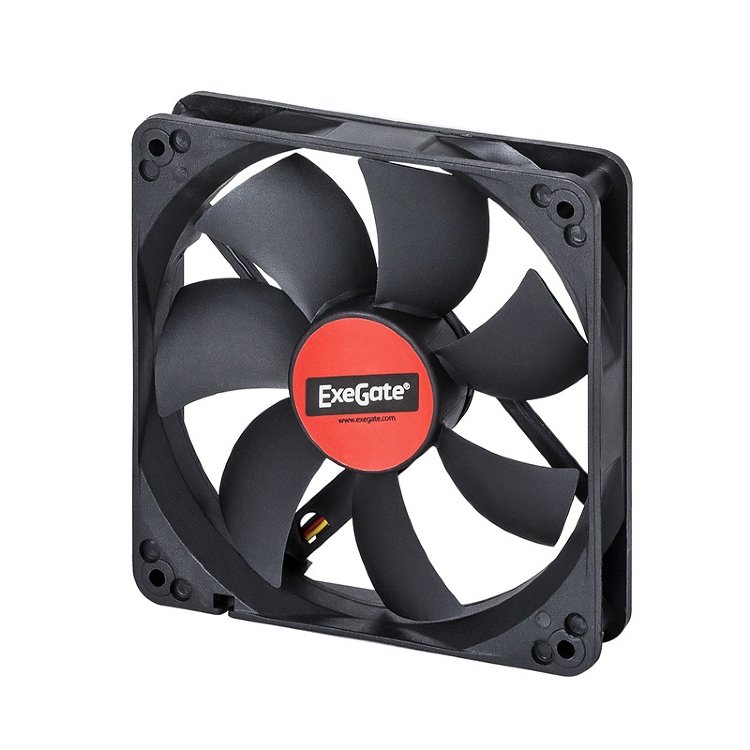 Вентилятор для корпуса Exegate <12025M12S>/<Mirage 120x25S>,  1500 об./мин.,3pin 166176