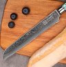 Xiaomi нож из дамасской стали для хлеба Keemake 8 Inch Bread Knife 67 слоев основа VG10 (10CR15MOV) + 316 сталь HRC60+-2 (CL-2) разноцветный