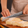 Xiaomi нож из дамасской стали для хлеба Keemake 8 Inch Bread Knife 67 слоев основа VG10 (10CR15MOV) + 316 сталь HRC60+-2 (CL-2) разноцветный