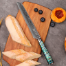 Xiaomi нож из дамасской стали для хлеба Keemake 8 Inch Bread Knife 67 слоев основа VG10 (10CR15MOV) + 316 сталь HRC60+-2 (CL-2) разноцветный