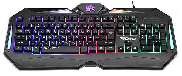 Игровая клавиатура Qumo Spirit K09, проводная, 104 клавиши, встроенная радужная подсветка.