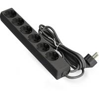 Удлинитель ExeGate ECE-6-5B (6 евророзетки с заземлением, 5м, черный) <EX285834RUS>