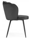 Woodville Стул на металлокаркасе "Coral" серый / черный | Ширина - 61; Глубина - 60; Высота - 78 см